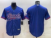 Men's New York Giants Blue With Patch Cool Base Stitched Baseball Jersey,baseball caps,new era cap wholesale,wholesale hats